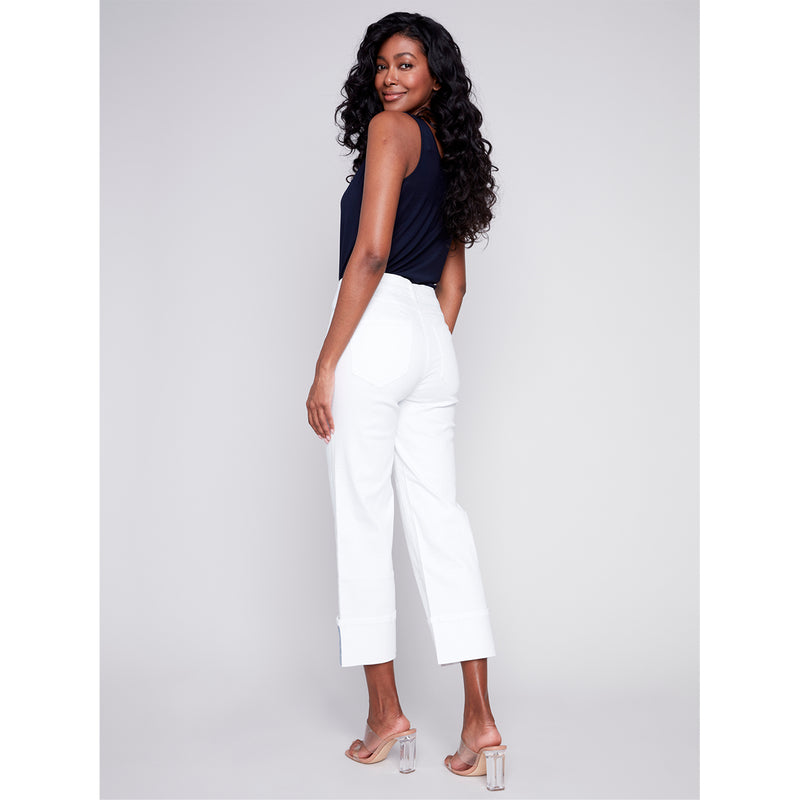 CHARLIE B // 5502 WIDE CUFF ANKLE PANT