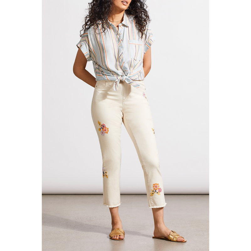 TRIBAL // 6733O AUDREY EMBROIDERED JEANS