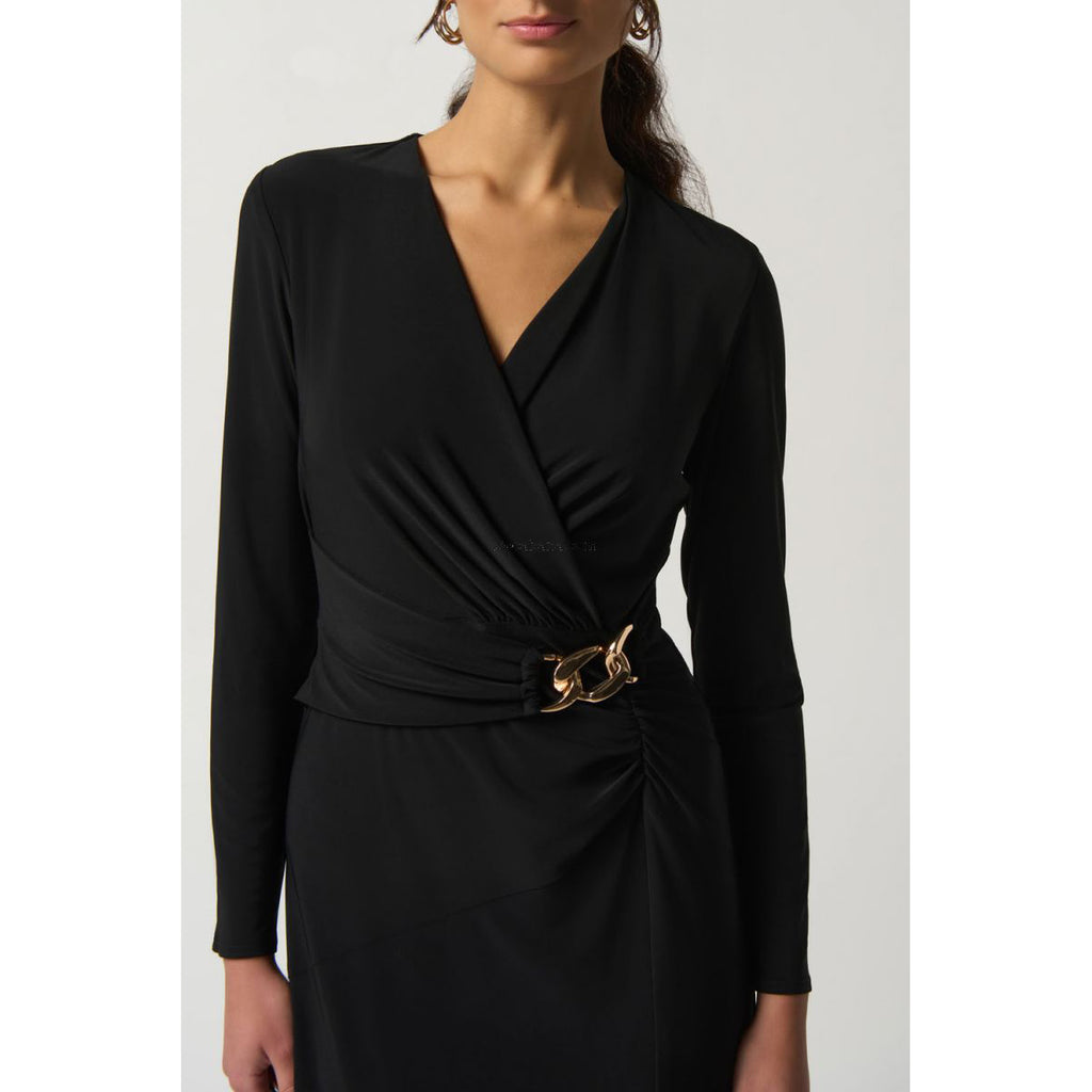 JOSEPH RIBKOFF // 233164 LONG SLEEVE WRAP DRESS // TRINITY GALLERY