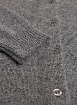 YEST // 0004761 NAOMI CARDIGAN DARK GREY/MELANGE