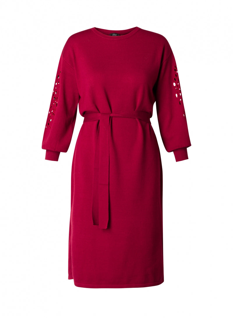 YEST // 0004807 NEVA DRESS DARK RED