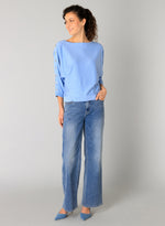 YEST // 0005097 RAINA TOP LIGHT BLUE