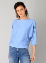 YEST // 0005097 RAINA TOP LIGHT BLUE