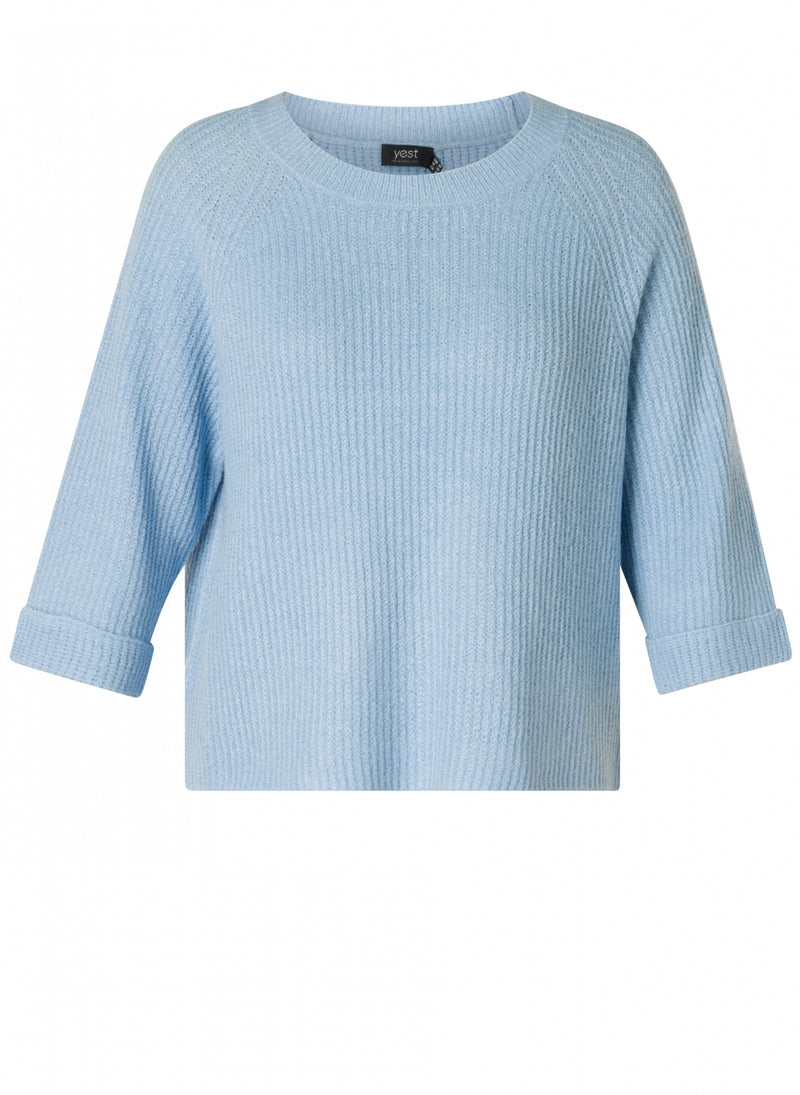 YEST // 0005103 RAISON CREW NECK SWEATER LIGHT BLUE