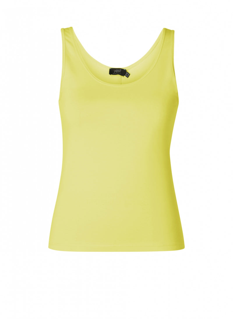 YEST // 0005176 GERRIETTE ESSENTIAL TANK CITRIC GREEN