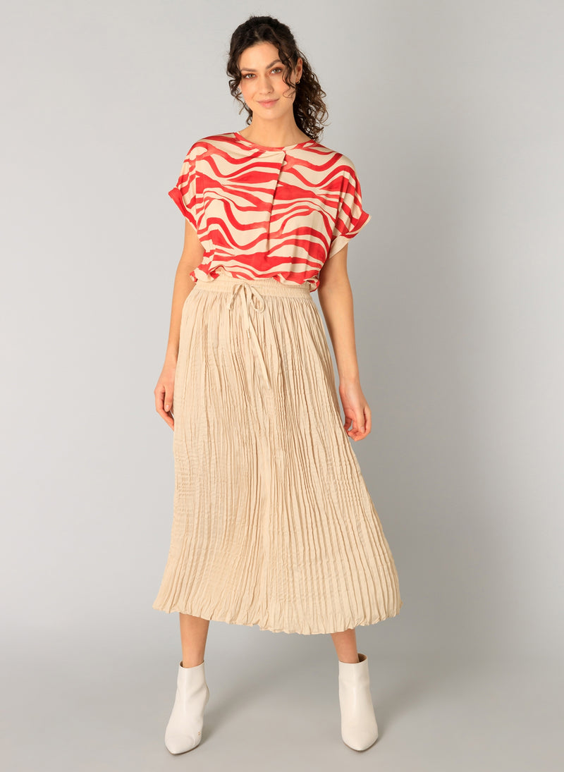 YEST // 0005184 FARIDA ESSENTIAL CRINKLE SKIRT