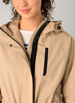 YEST // 0005193 RIDA WATERPROOF JACKET LIGHT TAUPE