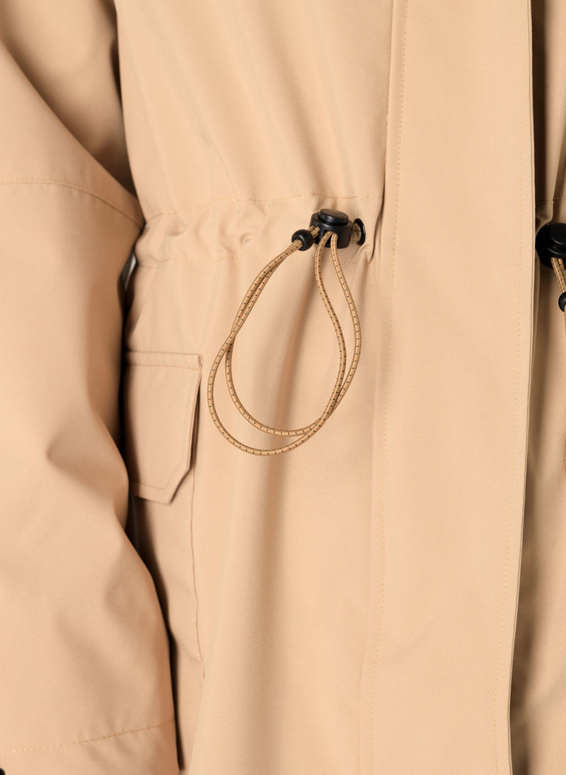 YEST // 0005193 RIDA WATERPROOF JACKET LIGHT TAUPE