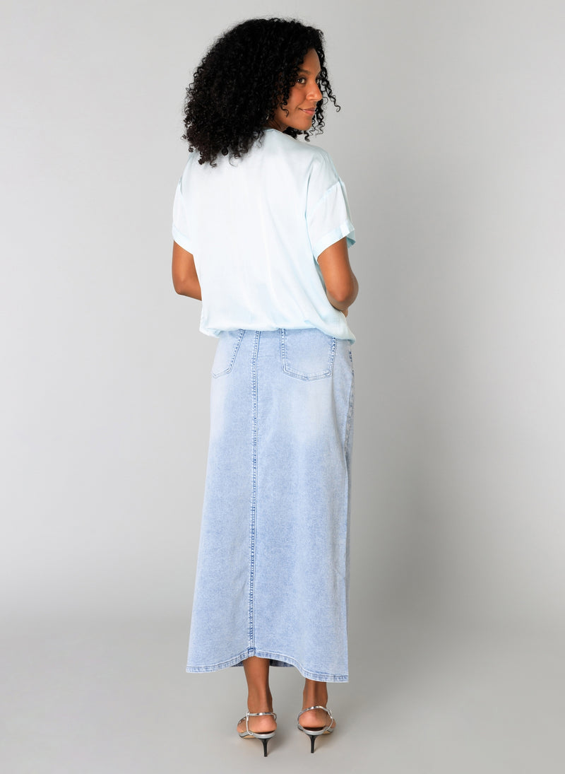 YEST // 0005223 SACHA BLOUSE PASTEL BLUE