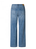 YEST //  0005258 SANA STRAIGHT LEG JEANS DENIM STONE WASH BLUE