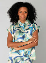 YEST //  0005259 SANDRA SHORT SLEEVED BLOUSE