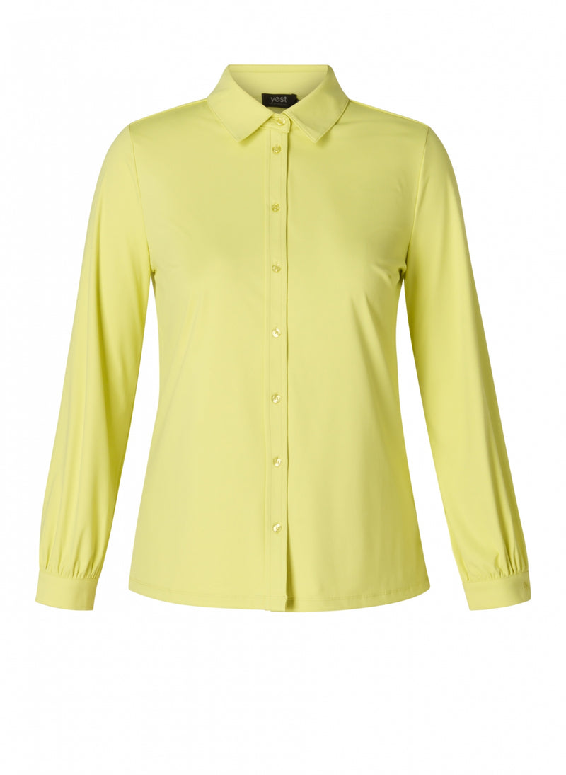 YEST // 0005288 OLIMPIA BLOUSE CITRIC GREEN