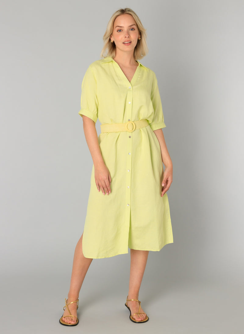 YEST // 0005306 ZENDAYA ESSENTIAL DRESS SORBET GREEN