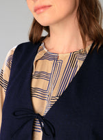 YEST //  0005658 BABETTE VEST DARK NAVY