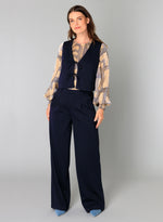 YEST //  0005658 BABETTE VEST DARK NAVY