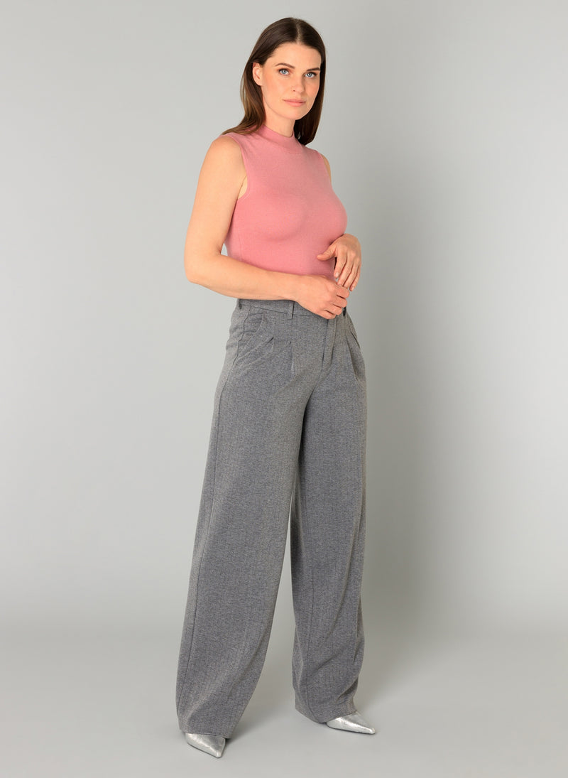YEST //  0005672 BAILEY PANT GREY MELANGE