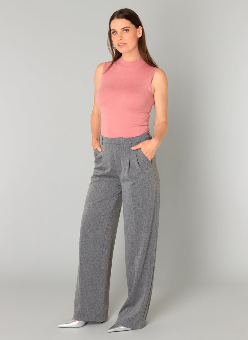 YEST //  0005672 BAILEY PANT GREY MELANGE