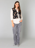 YEST //  0005675 RABEA  WIDE LEG DENIM GREY