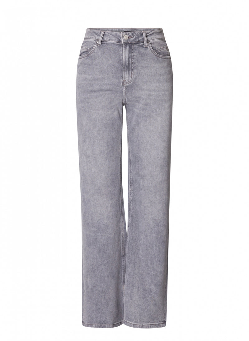 YEST //  0005675 RABEA  WIDE LEG DENIM GREY