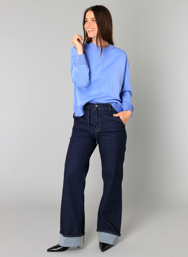 YEST // 0005719 NELE SWEATER FRENCH BLUE