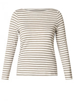 YEST // 0005767 BUNNY BOAT NECK TOP OFF WHITE