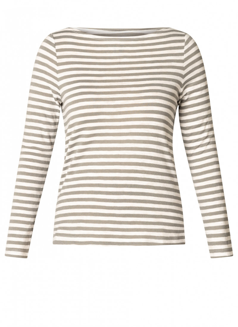 YEST // 0005767 BUNNY BOAT NECK TOP OFF WHITE