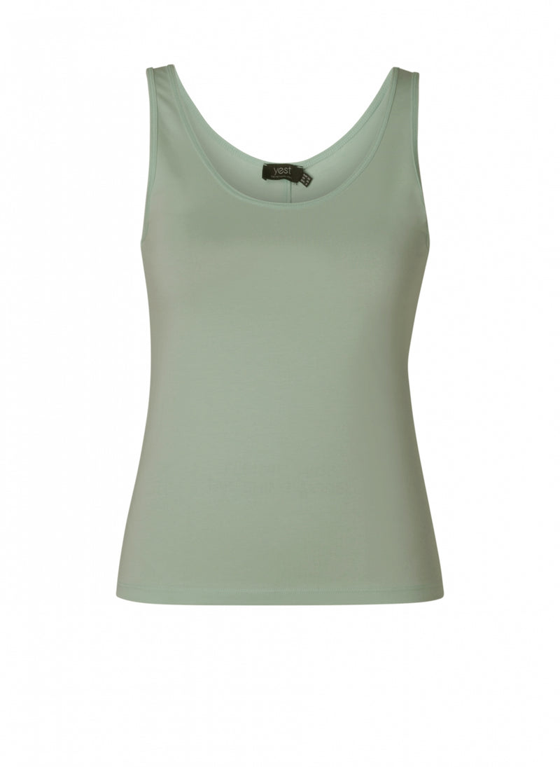 YEST // 0005772 GERRIETTE ESSENTIAL TANK SLATE GREEN