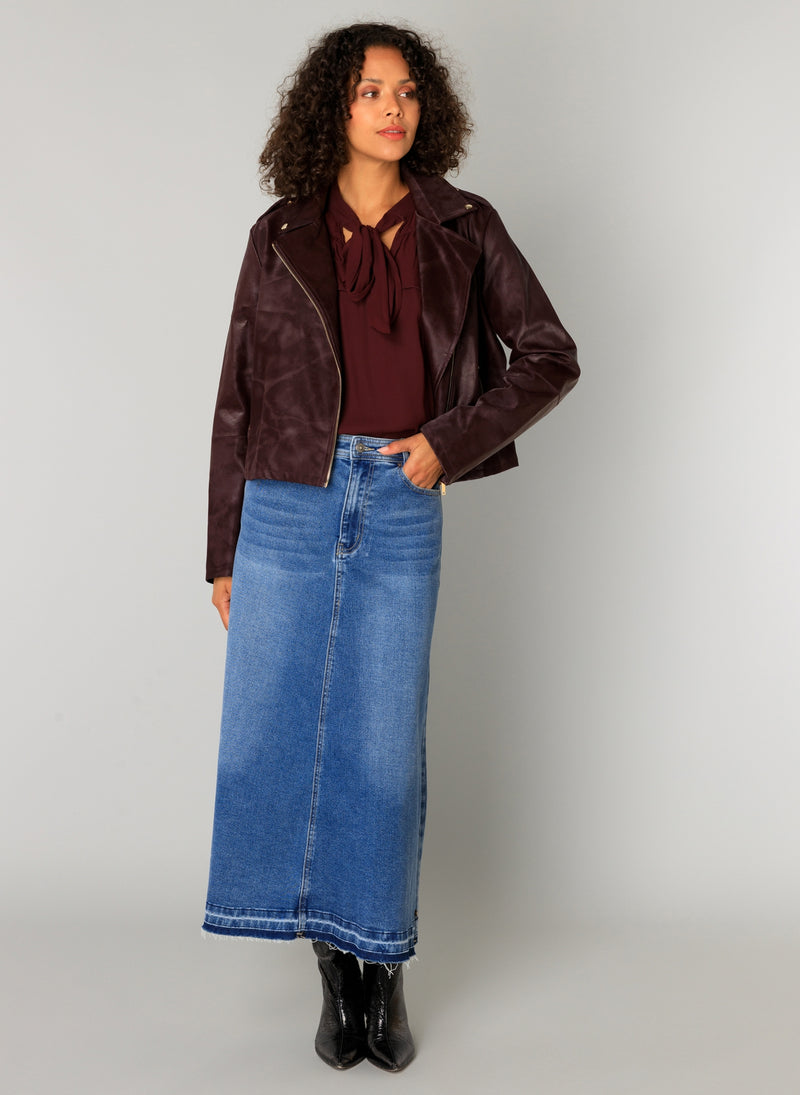 YEST // 0005777 CATHERINE VEGAN LEATHER JACKET