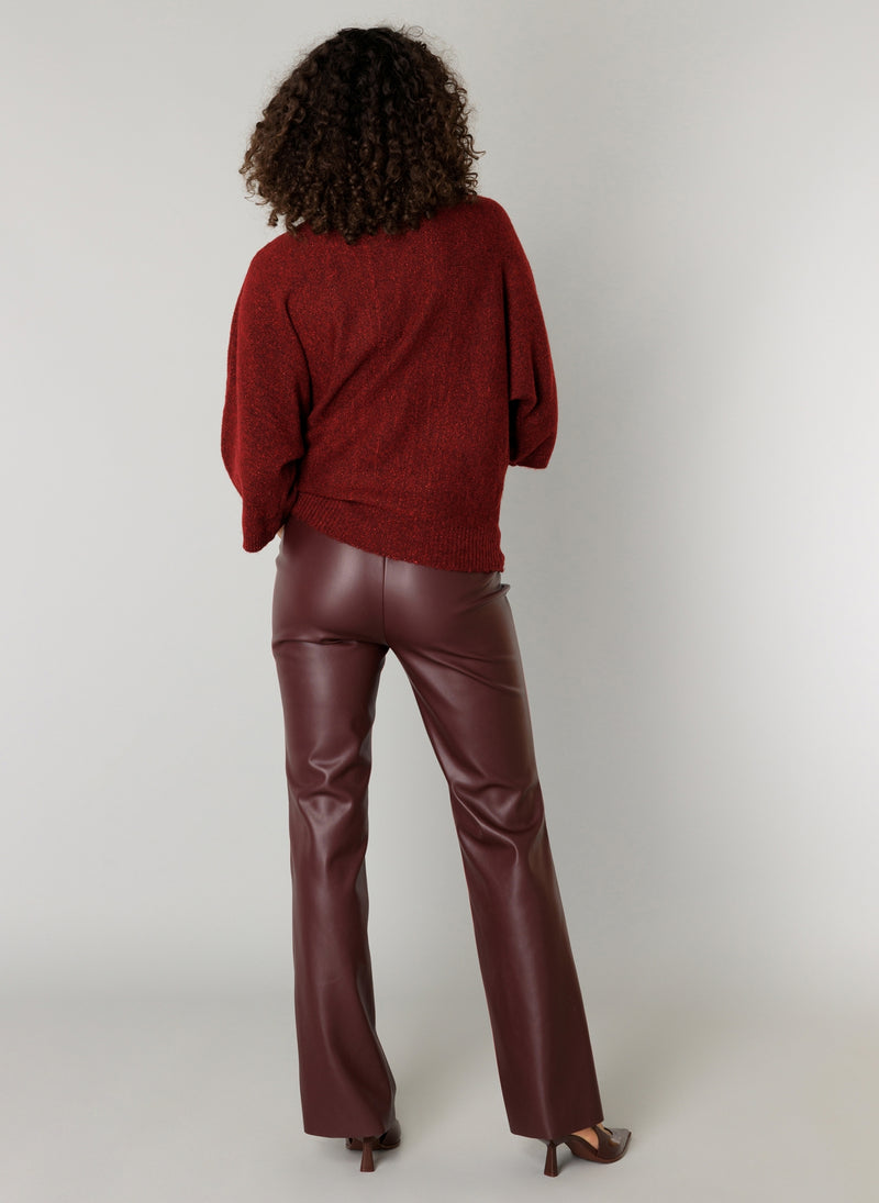 YEST // 0005778 ANIQUE VEGAN LEATHER PANTS