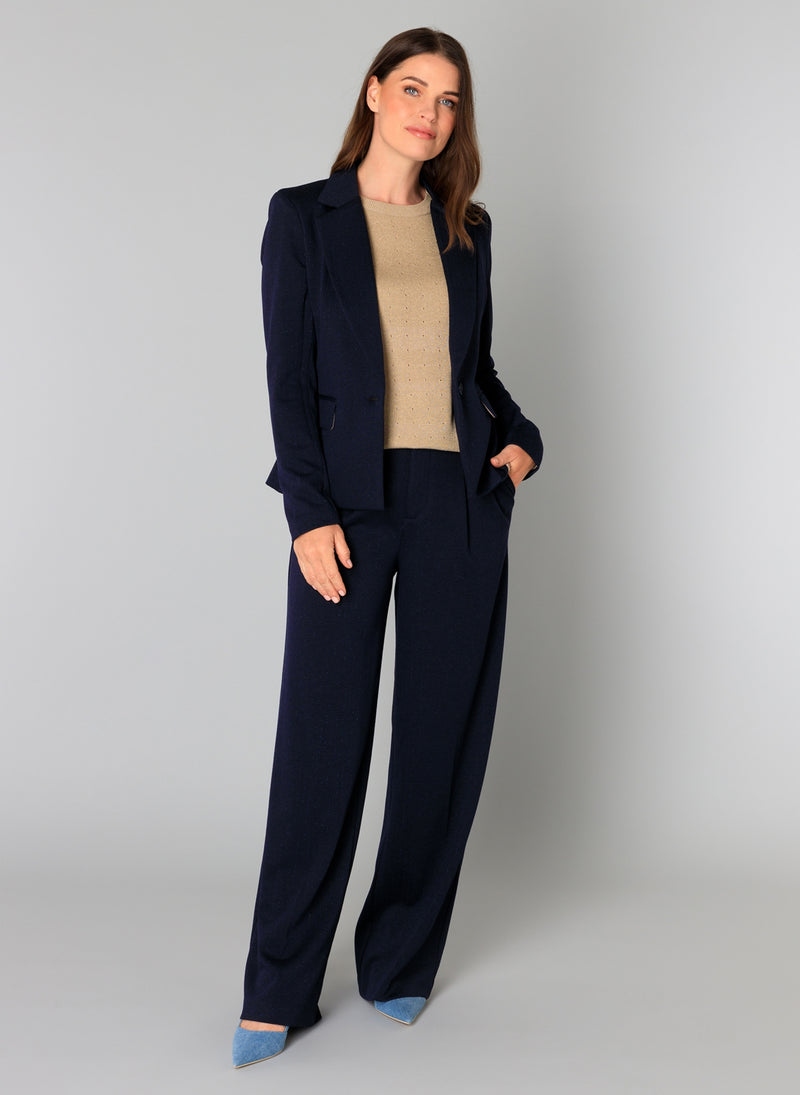 YEST // 0005758 BARBARA BLAZER DARK BLUE
