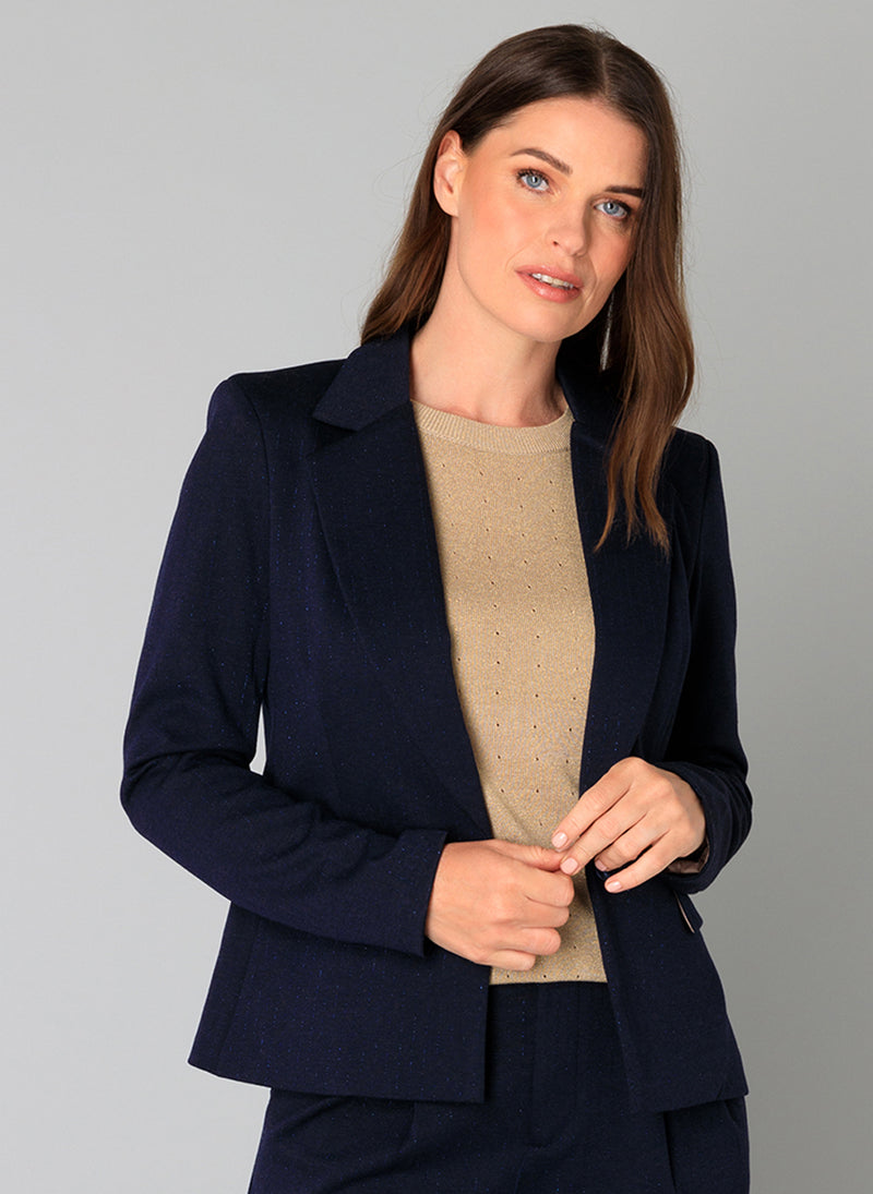 YEST // 0005758 BARBARA BLAZER DARK BLUE