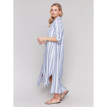 CHARLIE B // 3106RY PRINTED LINEN DRESS