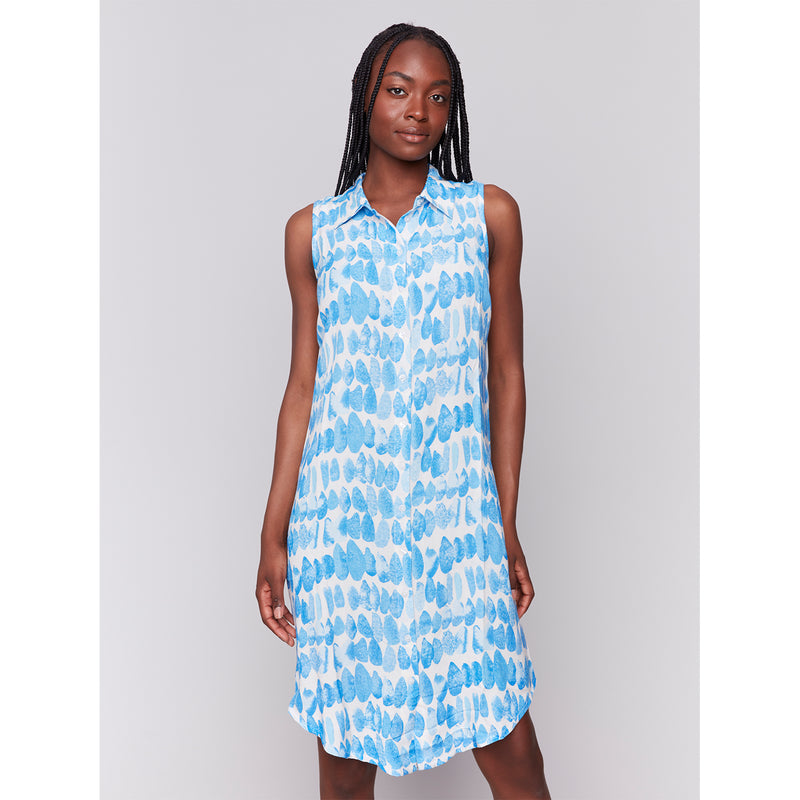 CHARLIE B // 3149RRP PRINTED BUTTON-UP DRESS