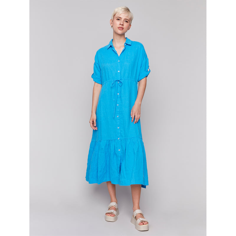 CHARLIE B // 3205 LONG BUTTON UP DRESS