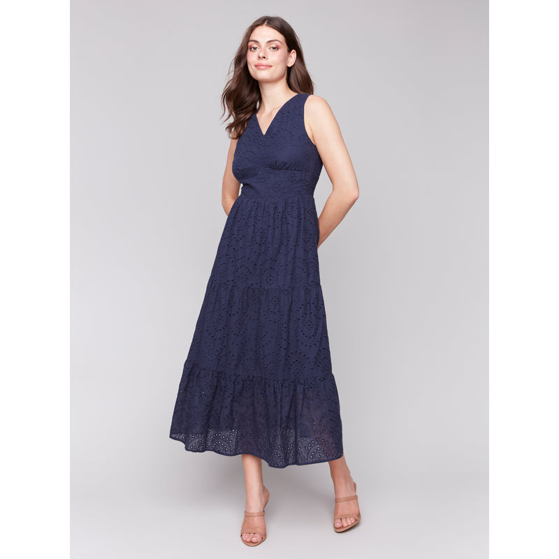 CHARLIE B // 3208 LONG EYELET DRESS