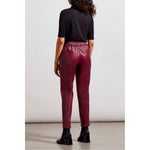 TRIBAL // 7897O JOGGER PANT WITH DRAWSTRING RED WINE