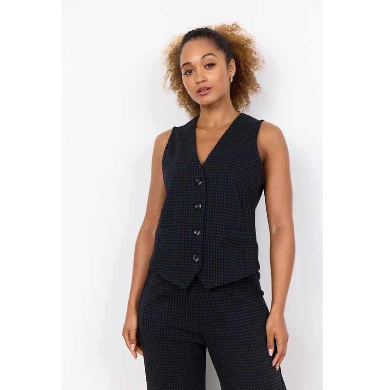 SOYA CONCEPT // SC-ISOBEL 3 CHECKED VEST