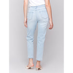 CHARLIE B // 5617 SLIM LEG JEAN WITH PEARL DETAIL