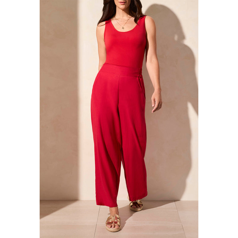 TRIBAL // 2154O PULL-ON PANT WITH HEM VENT CHERRY