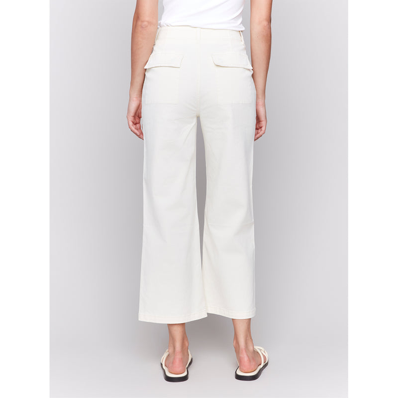 CHARLIE B // 5636 CROPPED PANTS NATURAL