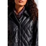 TRIBAL // 7956O QUILTED SNAP FRONT JACKET