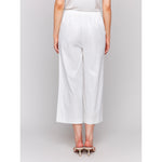 CHARLIE B // 5648F PULL-ON LINEN STRETCH PANTS