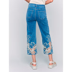 CHARLIE B // 5648 WIDE LEG JEAN WITH LACE DETAIL