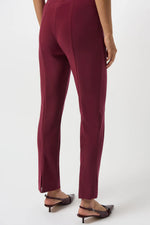 JOSEPH RIBKOFF // 143105 PULL-ON PANT MERLOT