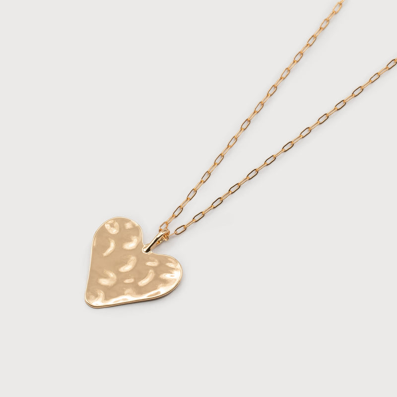 CARACOL // 1617-GLD HEART NECKLACE