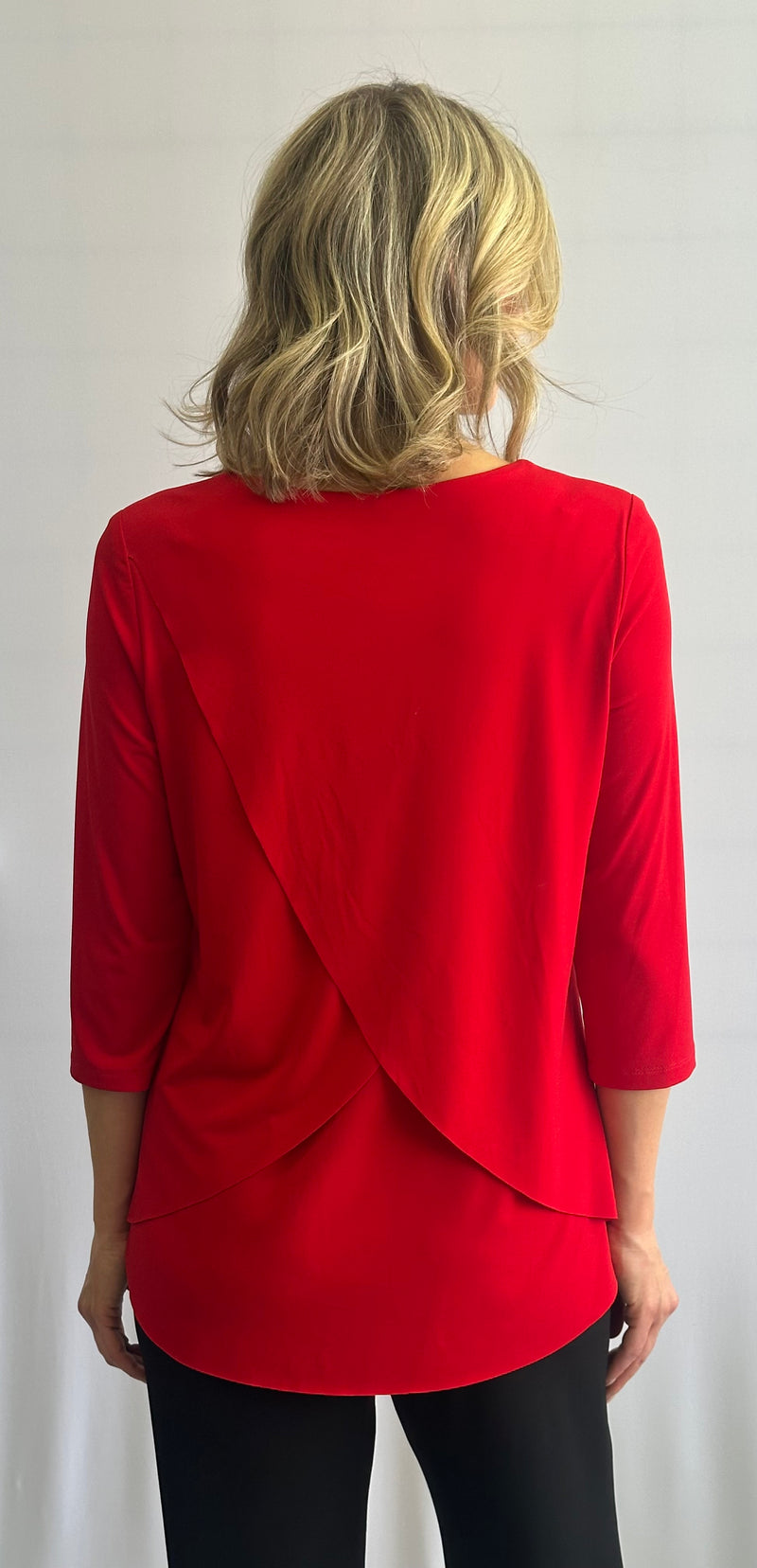 SOFT WORKS // ITY SEPARATES  22202 LAYERED TOP (2 COLOURS)