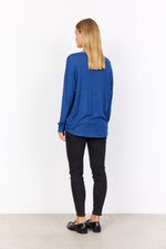 SOYA CONCEPT // SC-BIARA 1 CREW NECK TOP HEATHER BLUE