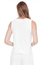 I LOVE TYLER MADISON // 248003 GIANNA VEGAN SILK TANK CREAM