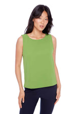 I LOVE TYLER MADISON // 248003 GIANNA VEGAN SILK TANK MATCHA