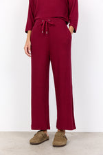 SOYA CONCEPT // SC-BIARA 74 DRAWSTRING PANT HEATHER RED